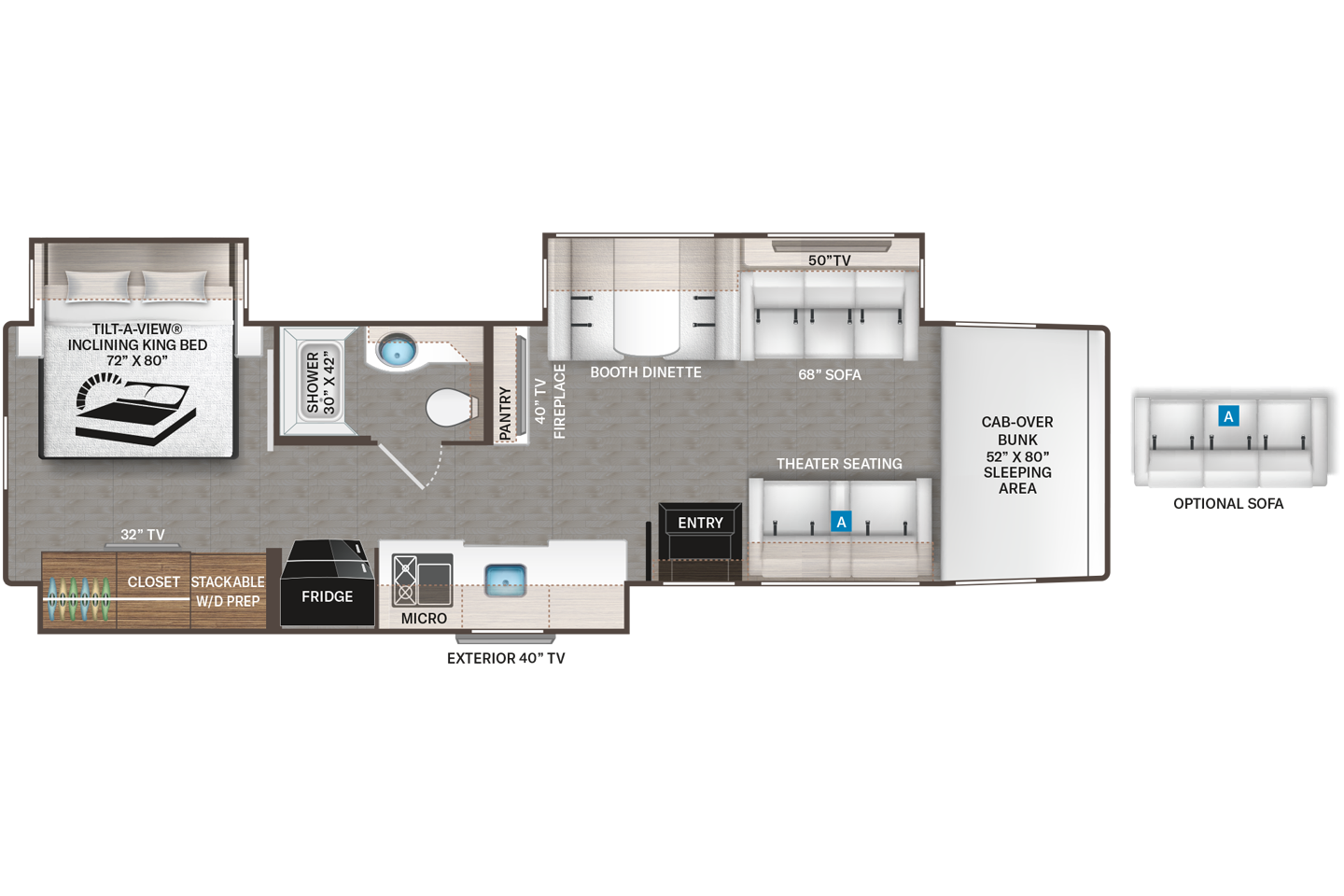 Pasadena 38FX · Floor Plan