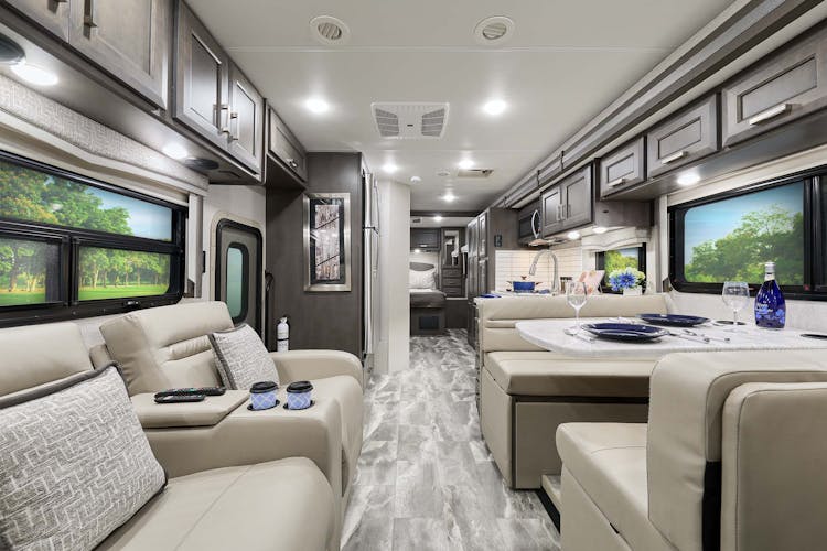 2024 Omni LV35 Mariposa interior with Wyndham Cabinetry
