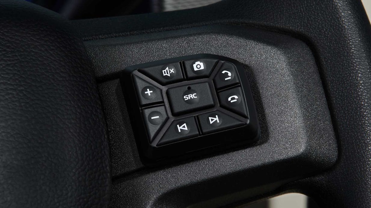 Ford steering wheel with audio camera control