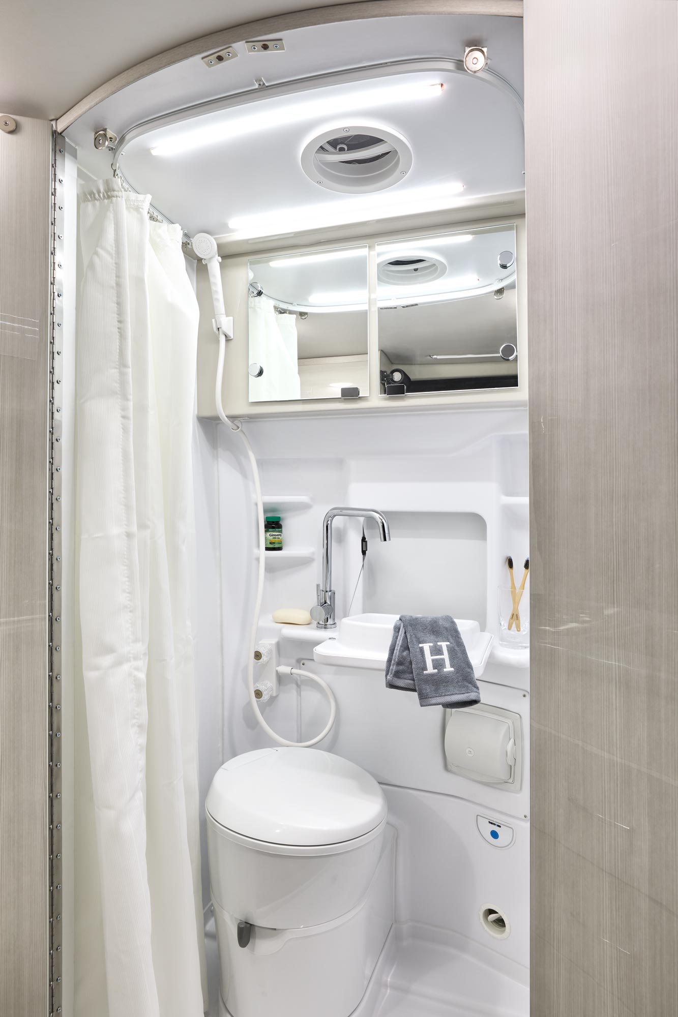 2022 Thor Tranquility Class B RV 19P Bathroom - Radiant Silver Radiant Silver Cabinetry - Sprinter Van