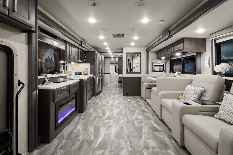 2023 Thor Challenger Class A RV 37FH Front to Back Stateroom Stone Regatta 