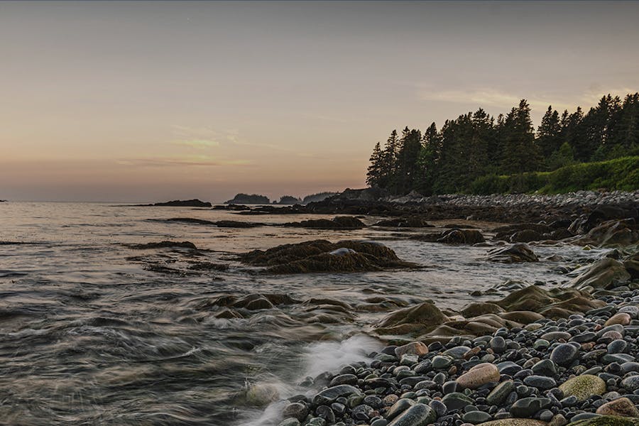 2022 Thor Gemini AWD Class B+ RV Lifestyle landscape ocean Maine photo shoot Trees FAQs page