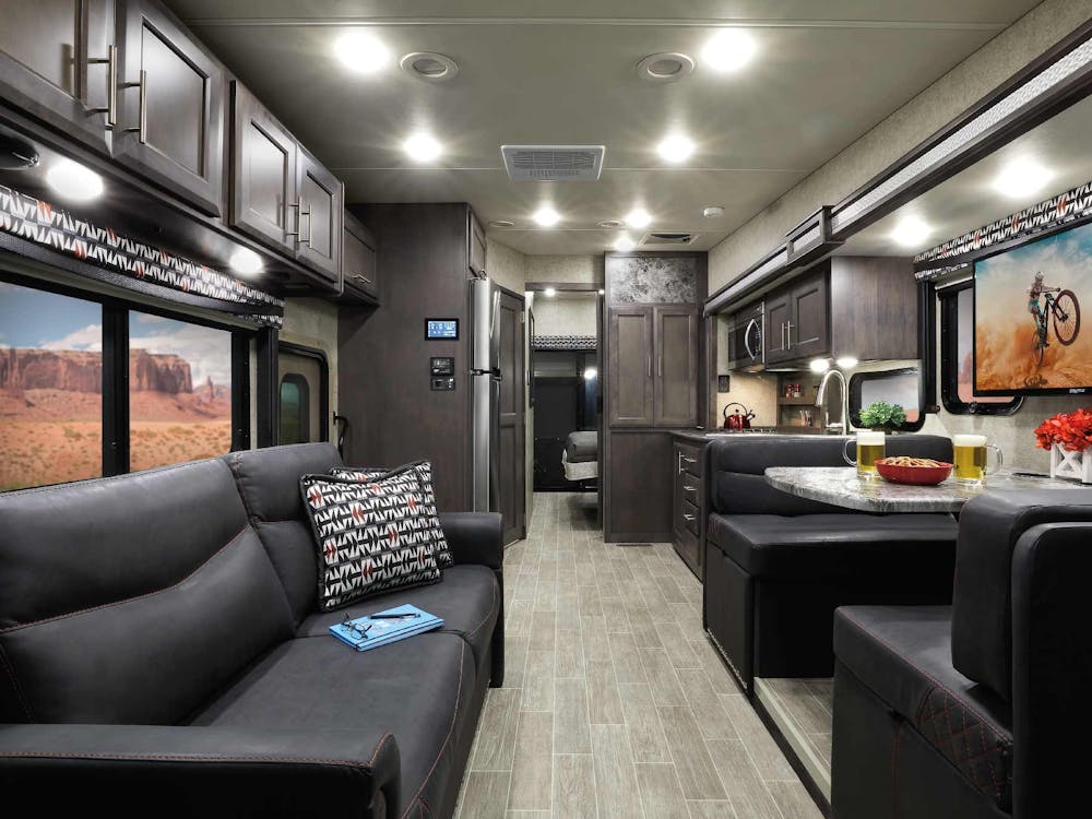 2021 Outlaw Class A Toy Hauler Interior