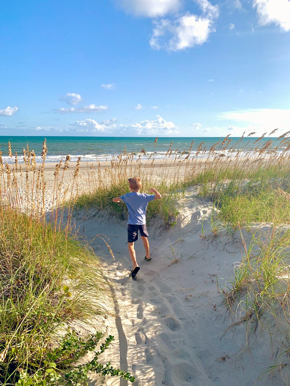 Blog photo Travel Destinations with the Hagens - beach photo with Lou
