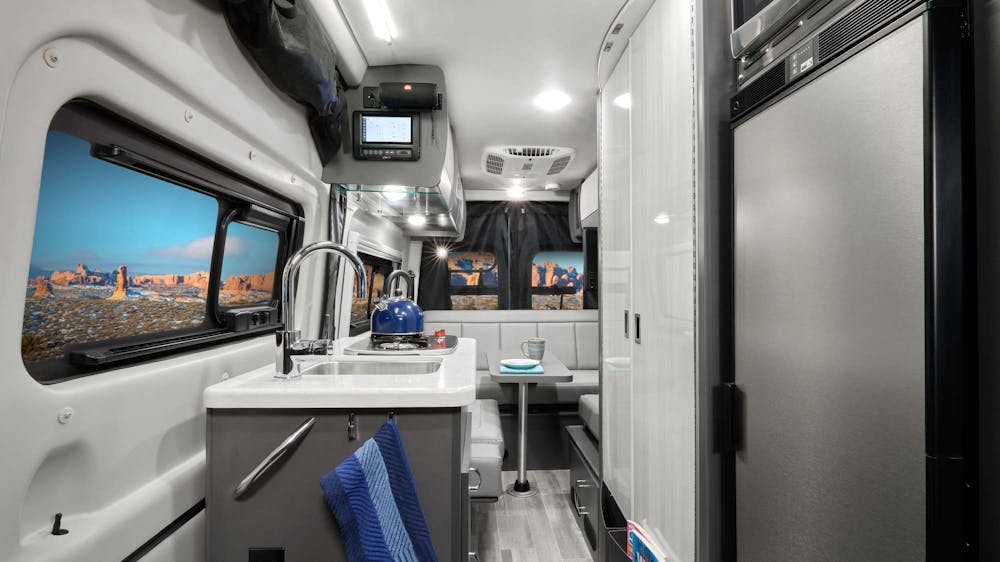 2022 Thor Sanctuary Class B RV 19P Front to Back - Metallic Gray Metallic Gray Cabinetry - Sprinter Van