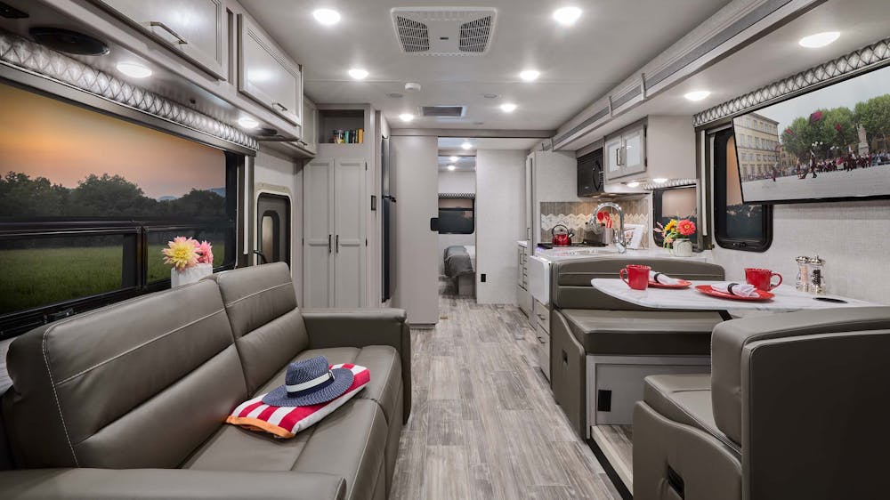 2022 Thor Hurricane Class A RV 31C Front to Back - Luxury Collection™ Charcoal Diamond