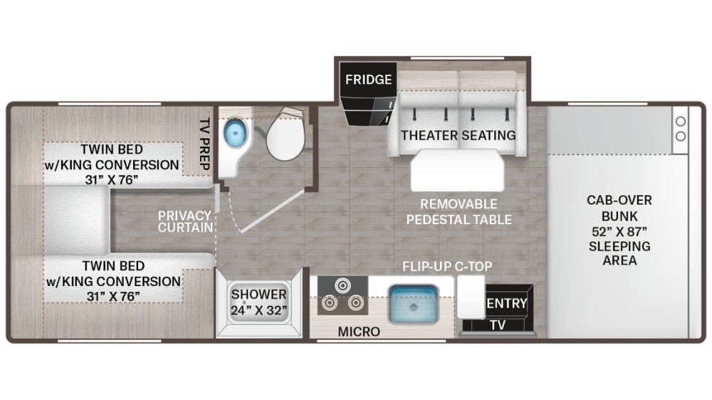24LV and GL24 Floor Plan