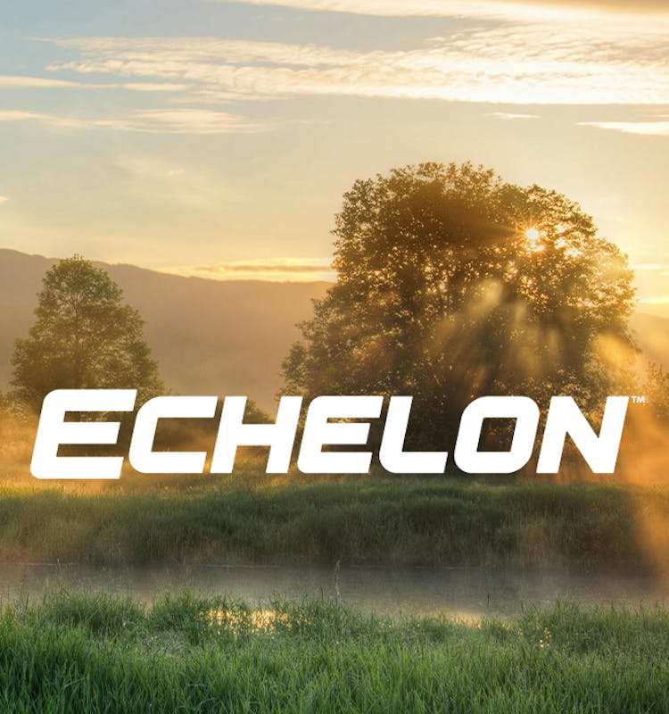 Echelon logo with foggy sunrise