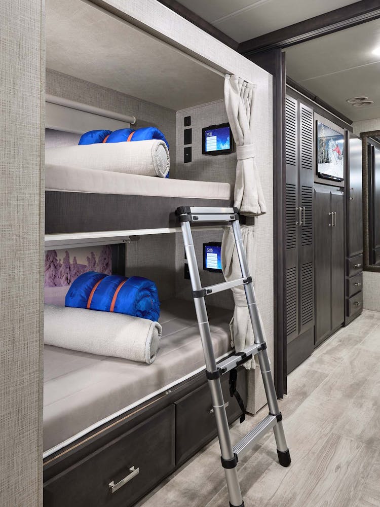 2022 Thor Tuscany Class A Diesel Pusher RV 45BX Bunk Beds - Studio Collection™ Portofino Regatta Cabinetry