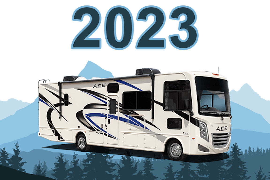 ace 2023 exterior with trees and mountains all around
