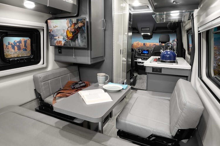2022 Thor Tranquility Class B RV 19P Removable Table - Metallic Gray Metallic Gray Cabinetry - Sprinter Van