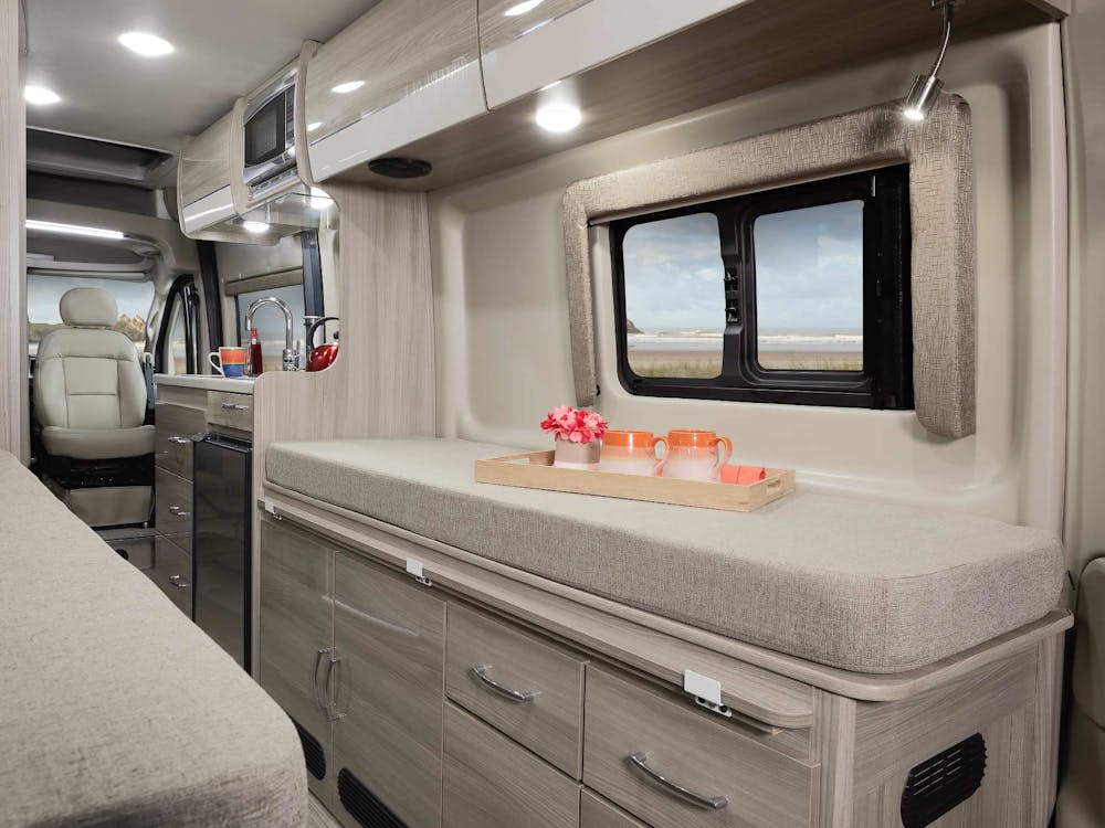 2021 Thor Sequence Class B RV 20A Conversion Bed - Miami Miami Modern Cabinetry
